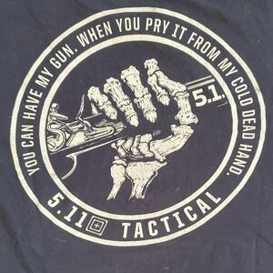 5.11 Tactical Dead Hand Skeletin Short Sleeve Shirt Mens Size Large